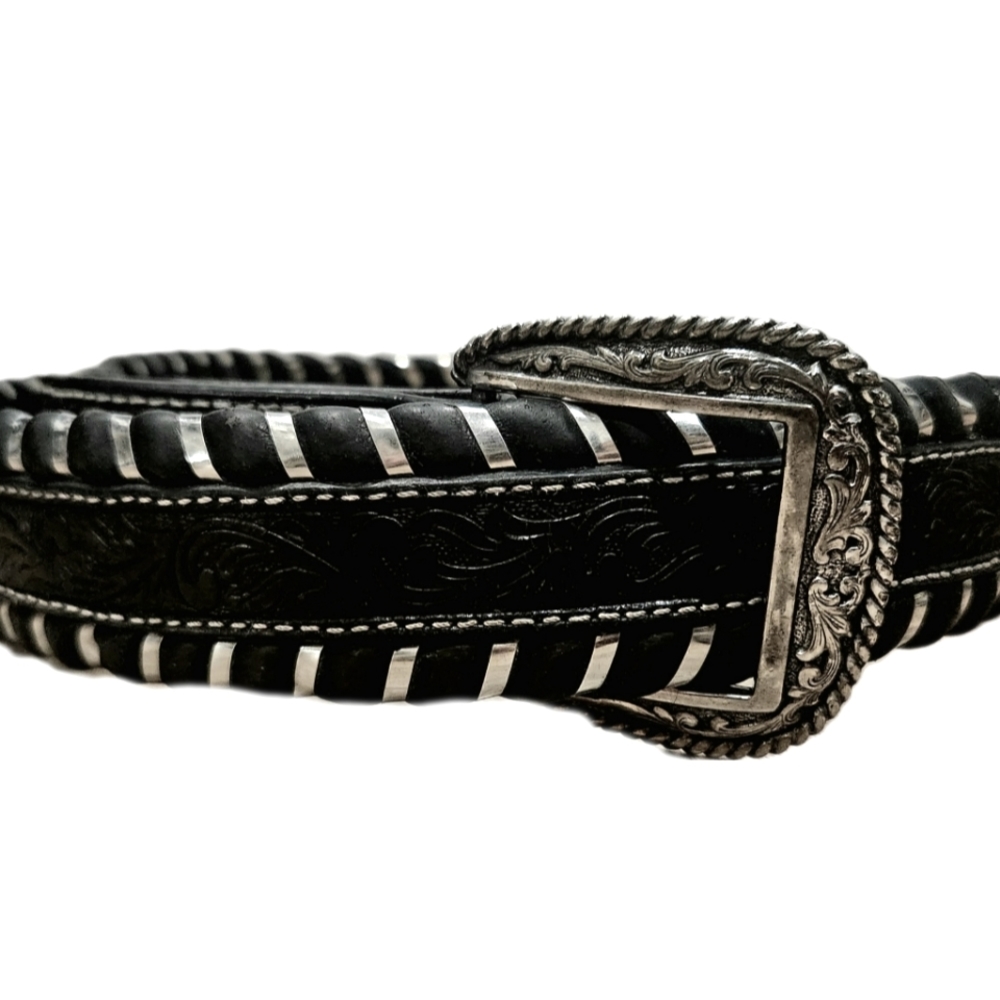 Ariat Rawhide Laced Center Embossed 2007 Limited Edition Original Master Belt 42